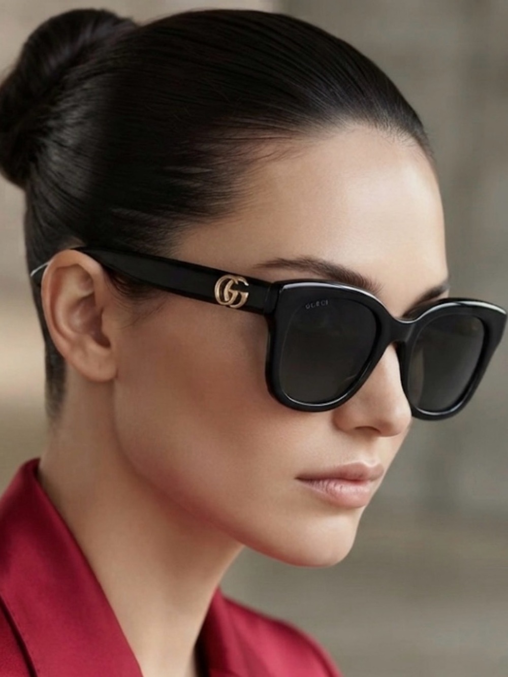 Gucci Unisex Sunglasses Logo Accent